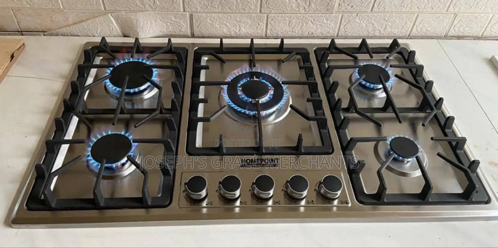 5in1 Industrial Inbuilt Stainless Steel Gas Cooker