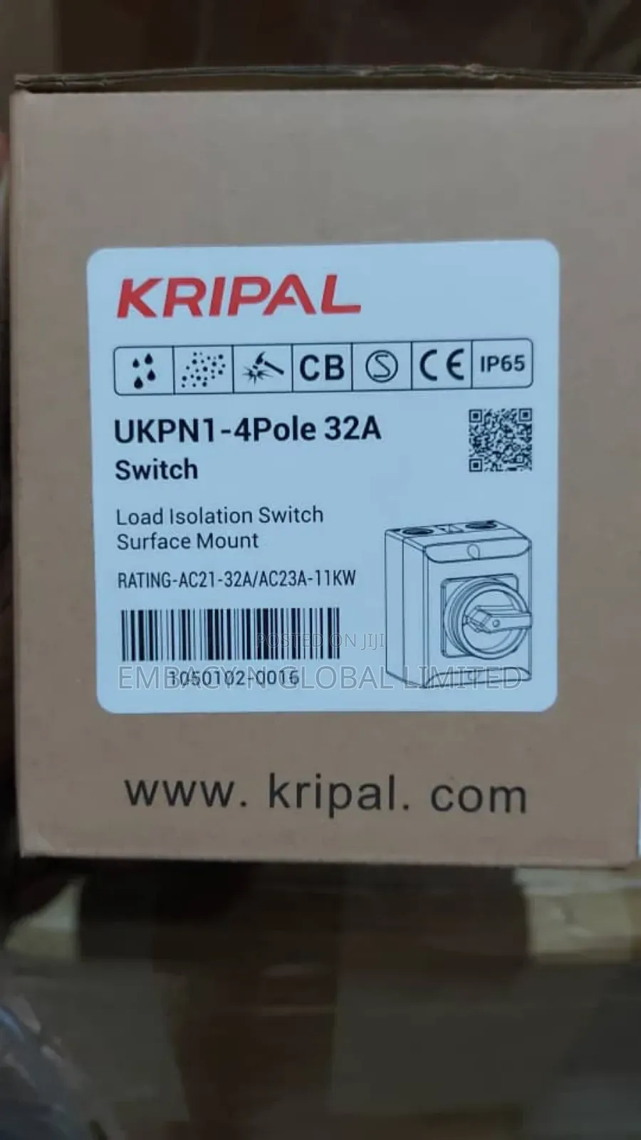 Isolation Switch 4pole 32amps