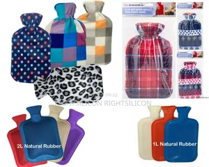 Usa Hot Water Bottle Natural Rubber 1l 2l Screw