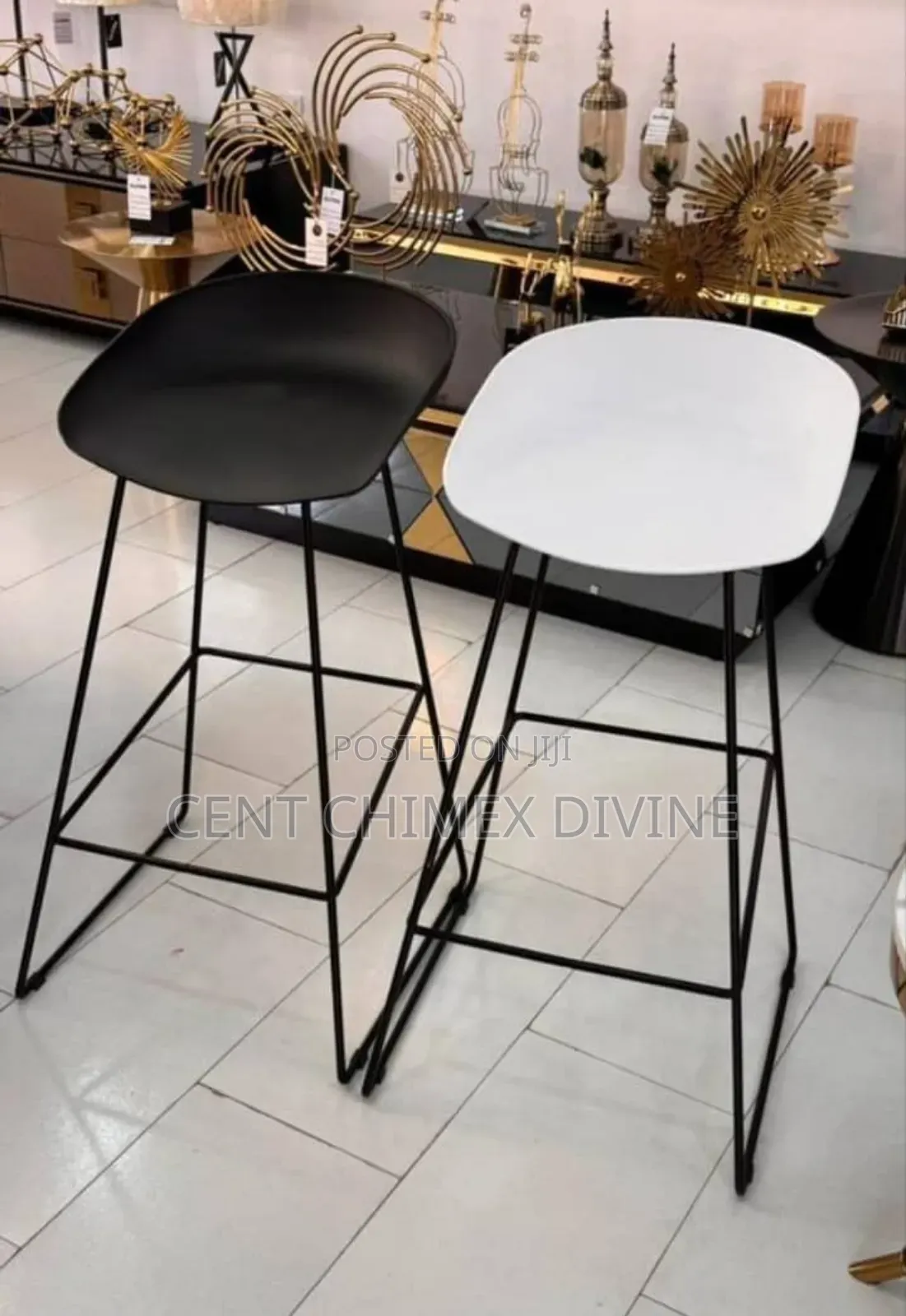 Quality Iron Frame Bar Stools