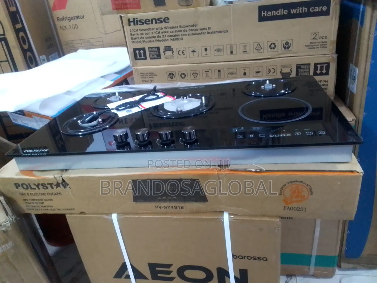 Original Polystar 4+1 Gas Hob – Pv_ny4g1e