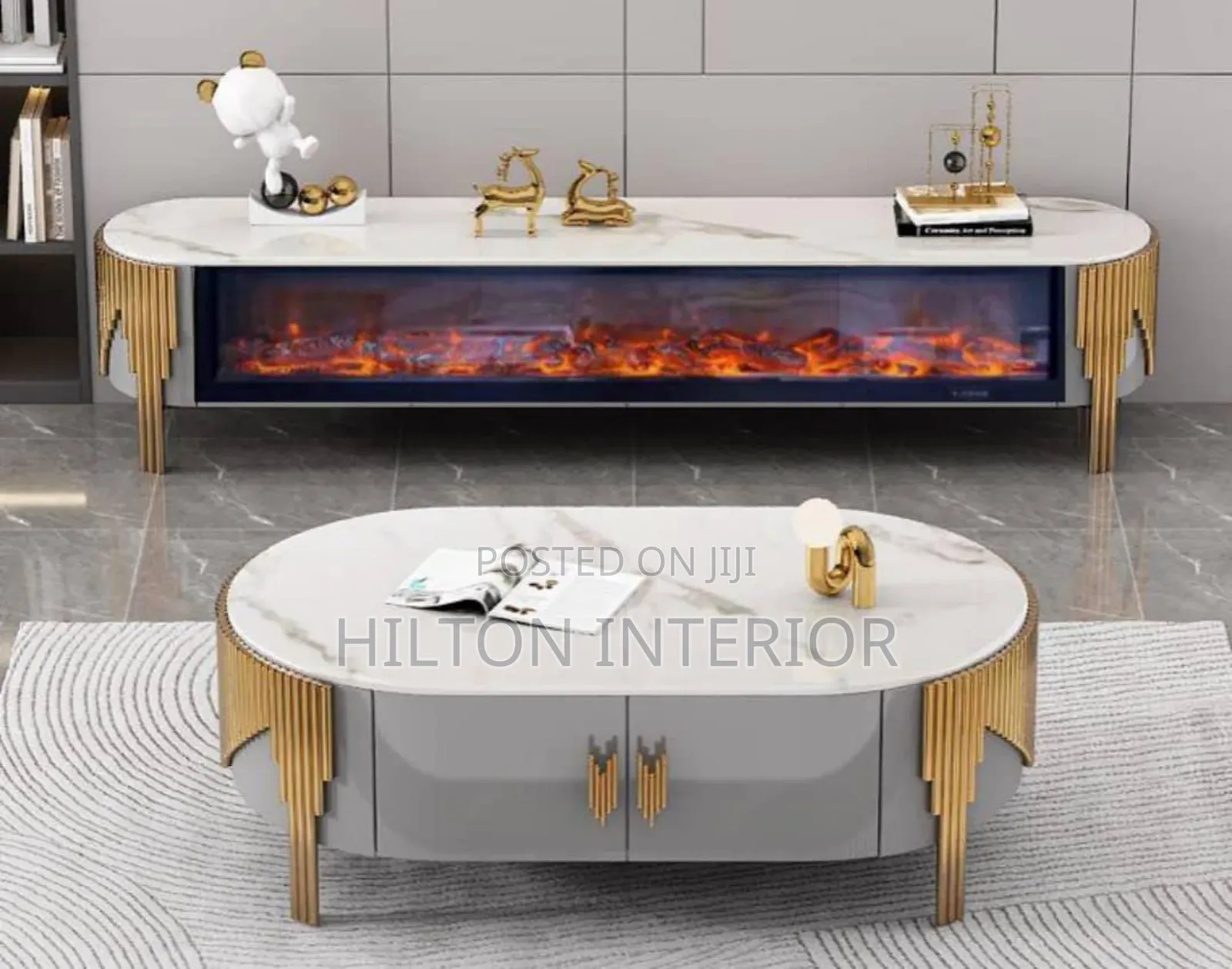 Luxury Tv Console Set