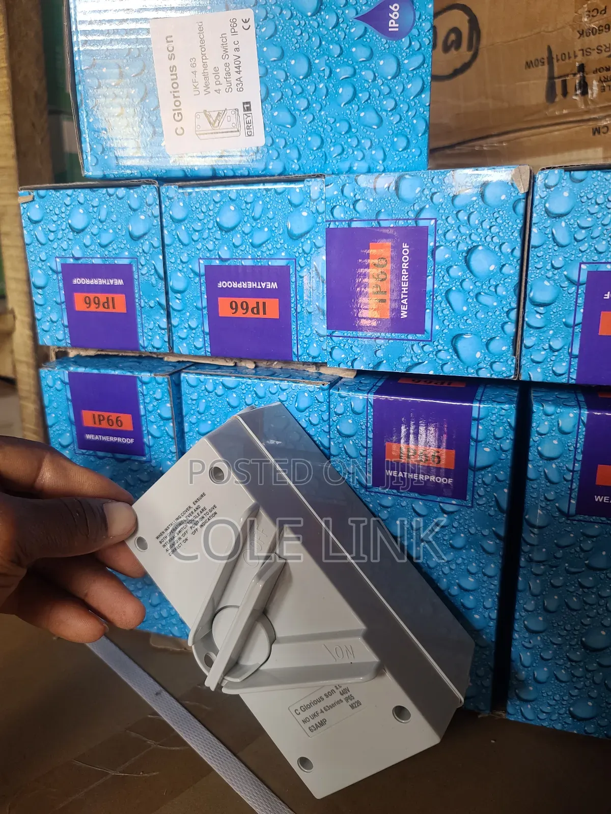 Isolation Switch 63a 4pole Weatherproof Surface Switch Ip66