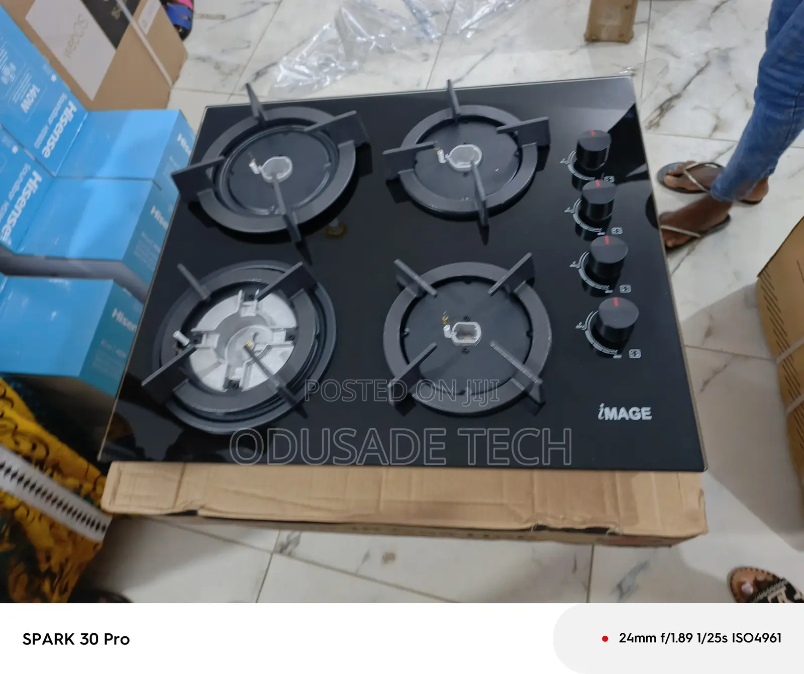 Image 4 Burner Built in Gas Hob With Pan Support