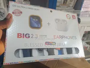 New I20 Ultra 3 Max Suit 10 in 1 Super Smart Watch With Bt Earpod