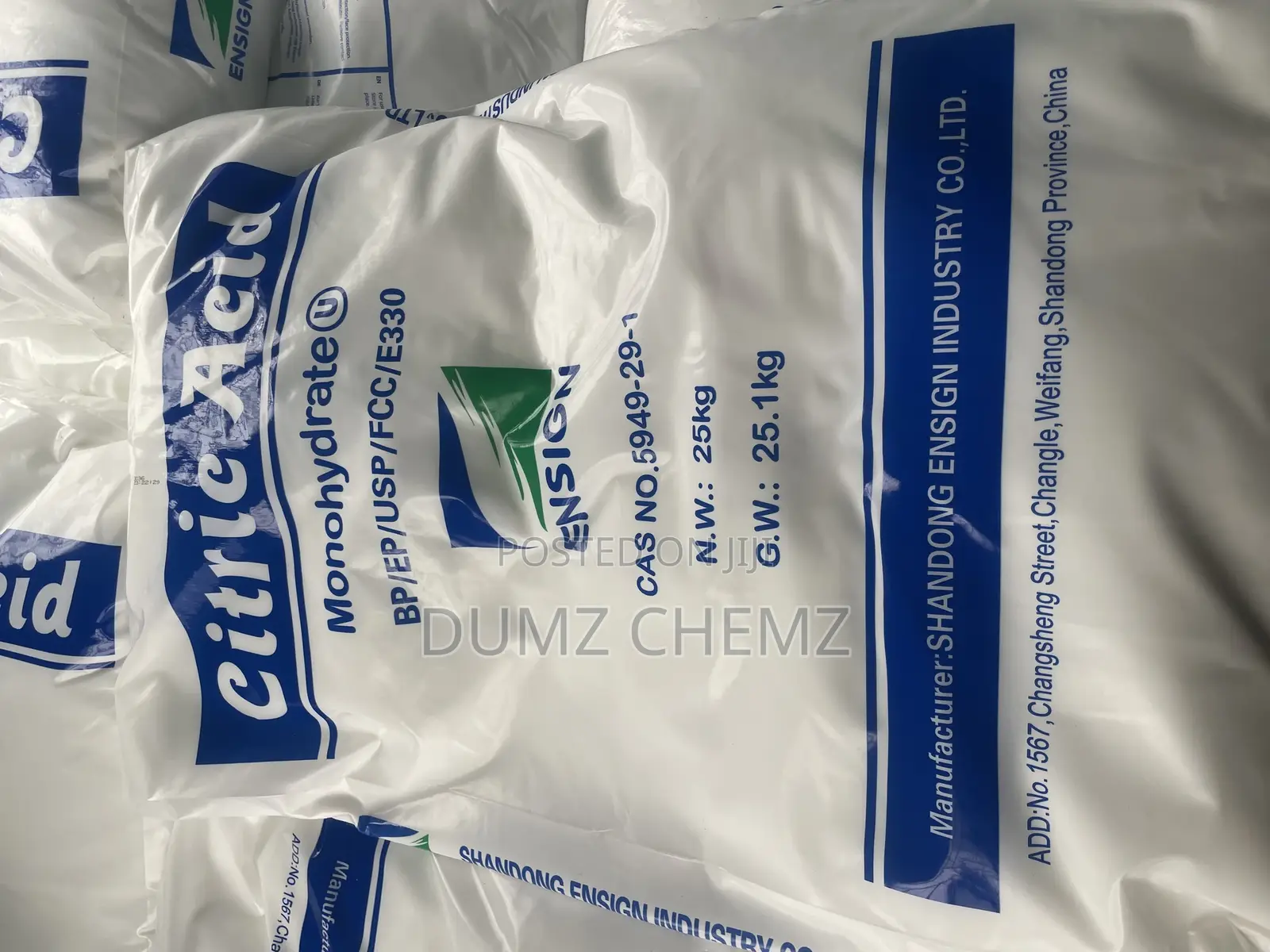 Citric Acid Monohydrate