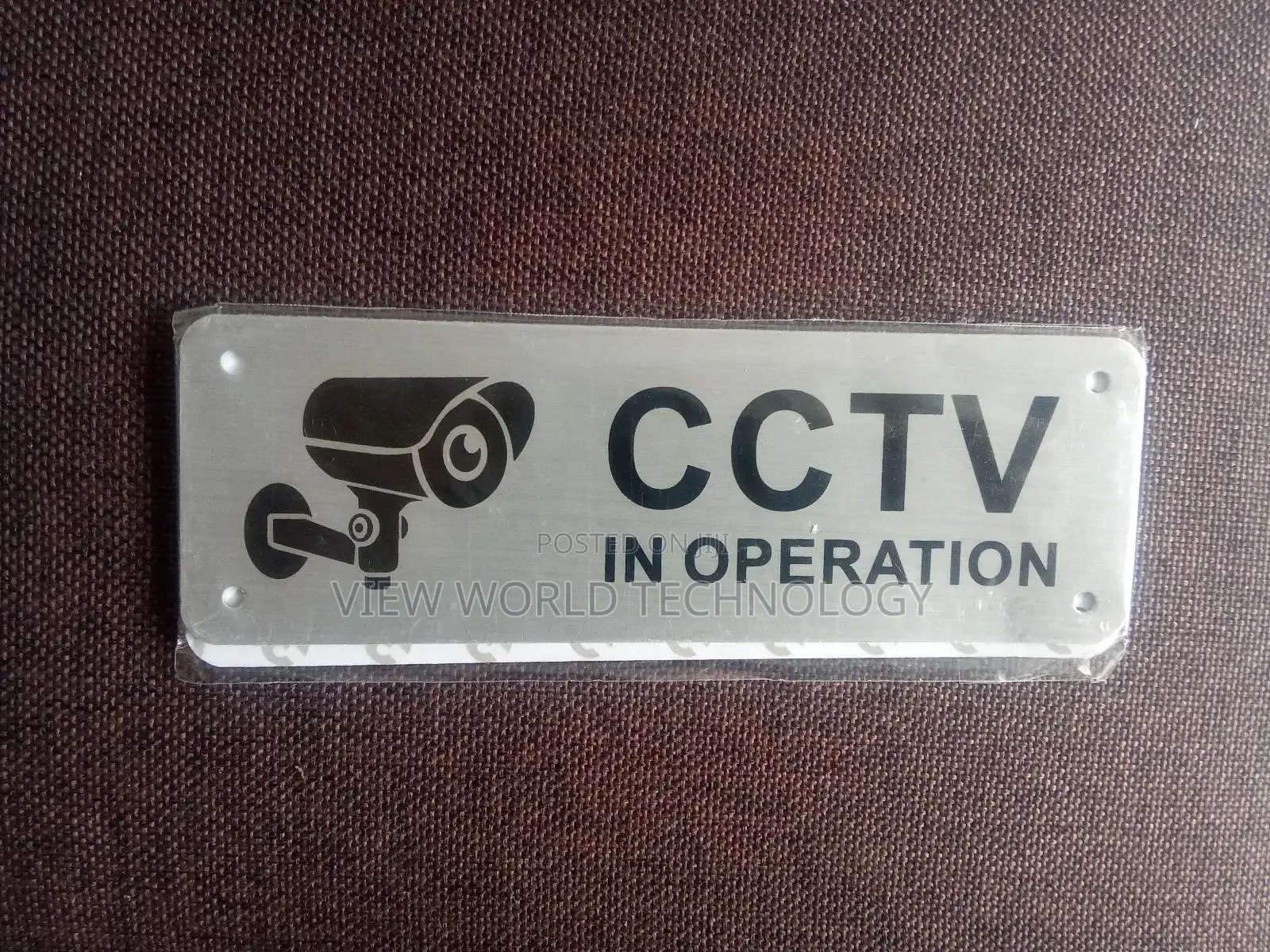 2-pack Cctv Security Camera Warning Signs