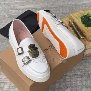 Original Billionaire White Casual Leather Sneakers