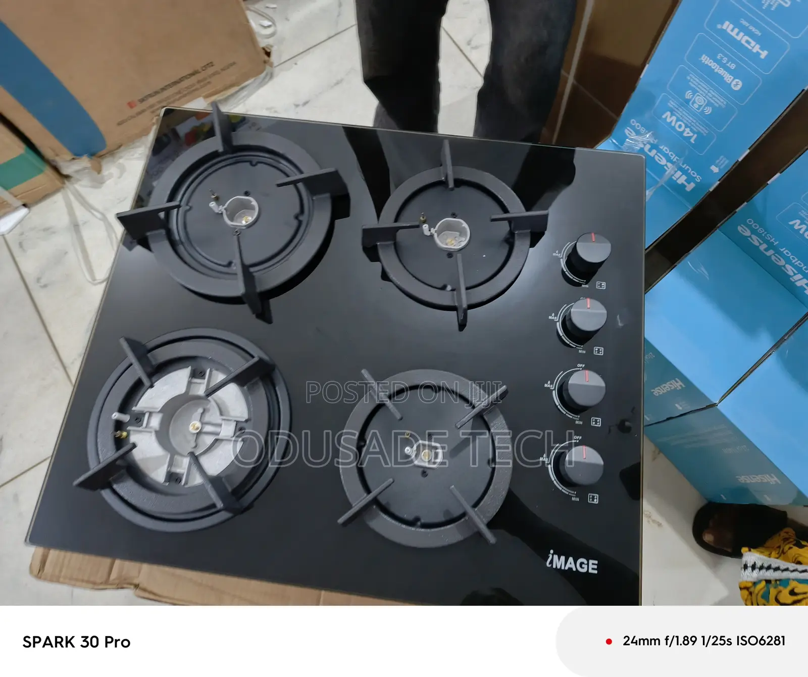 Image 4 Burner Gas Hob Built in Easy Installation
