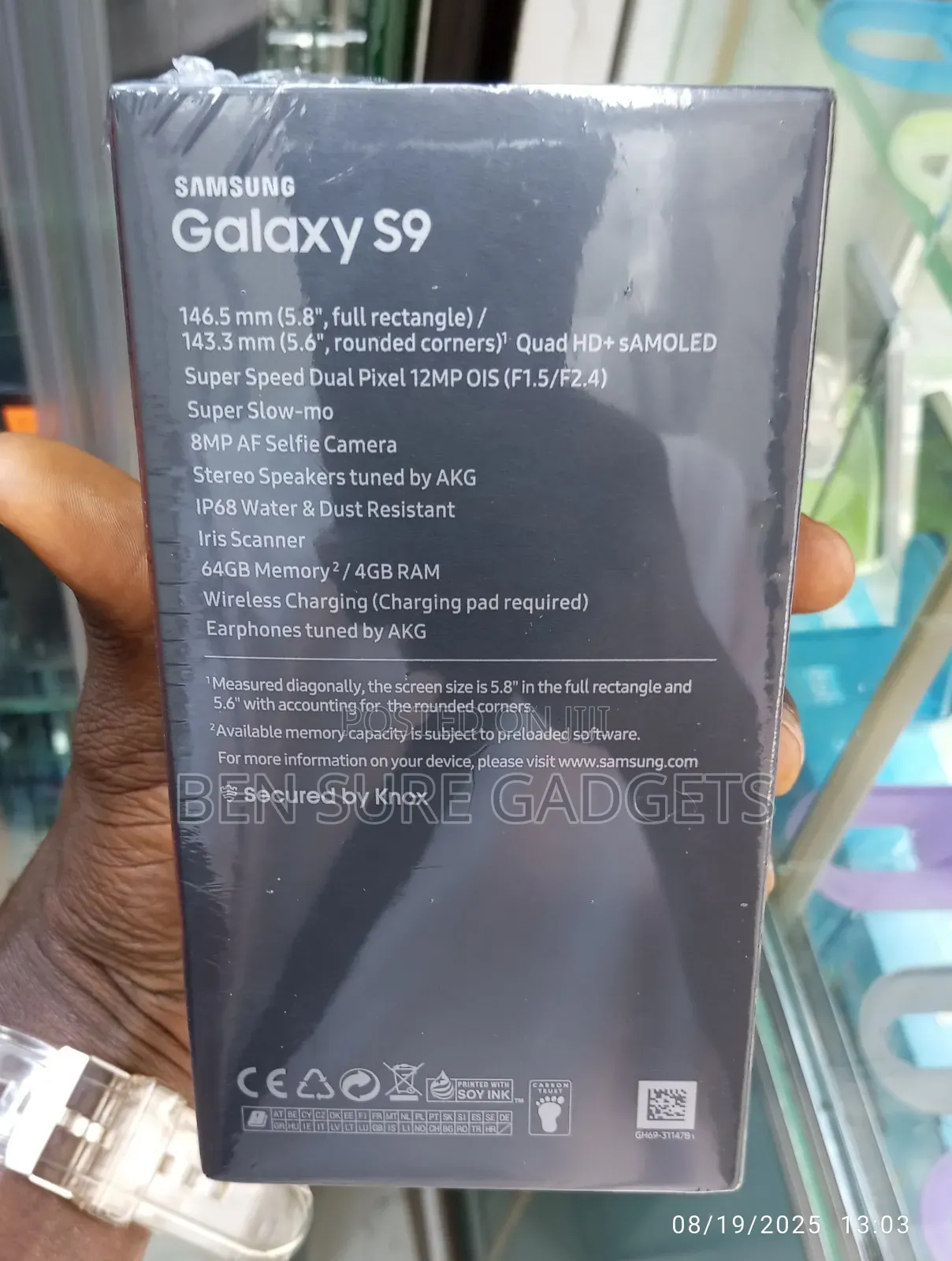 New Samsung Galaxy S9 64 GB Black