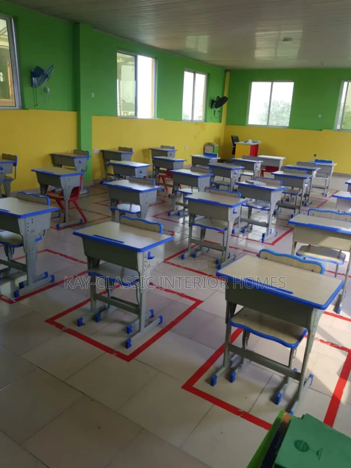 Set Of Student Table And Chairs