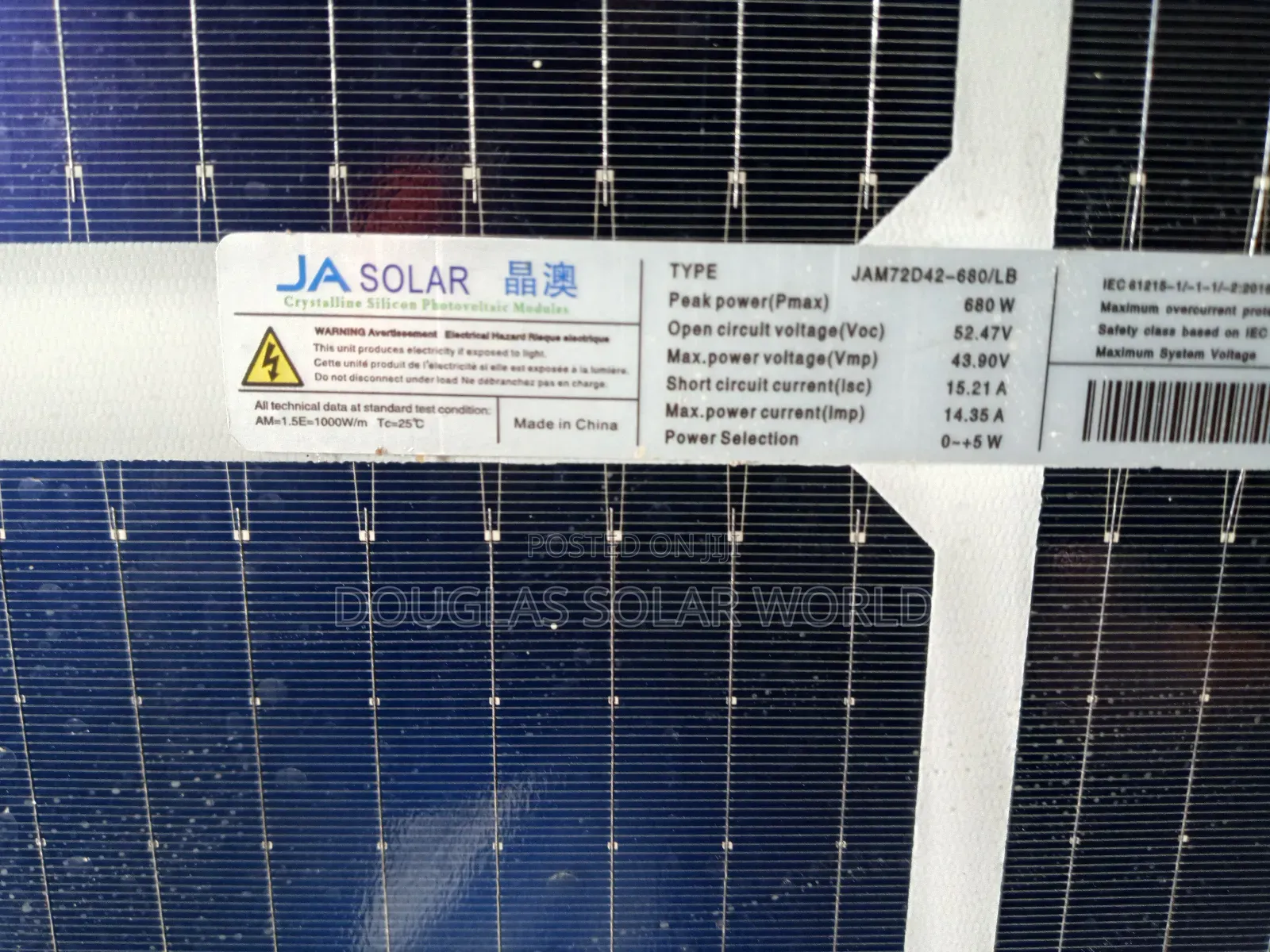 Ja Solar Panels 680w