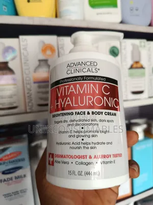Advanced Clinicals Vitamin C + Turmeric + Hyaluronic Face & Body Cream