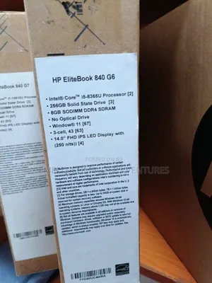 New Laptop HP EliteBook 840 G6 8GB Intel Core I5 SSD 256GB