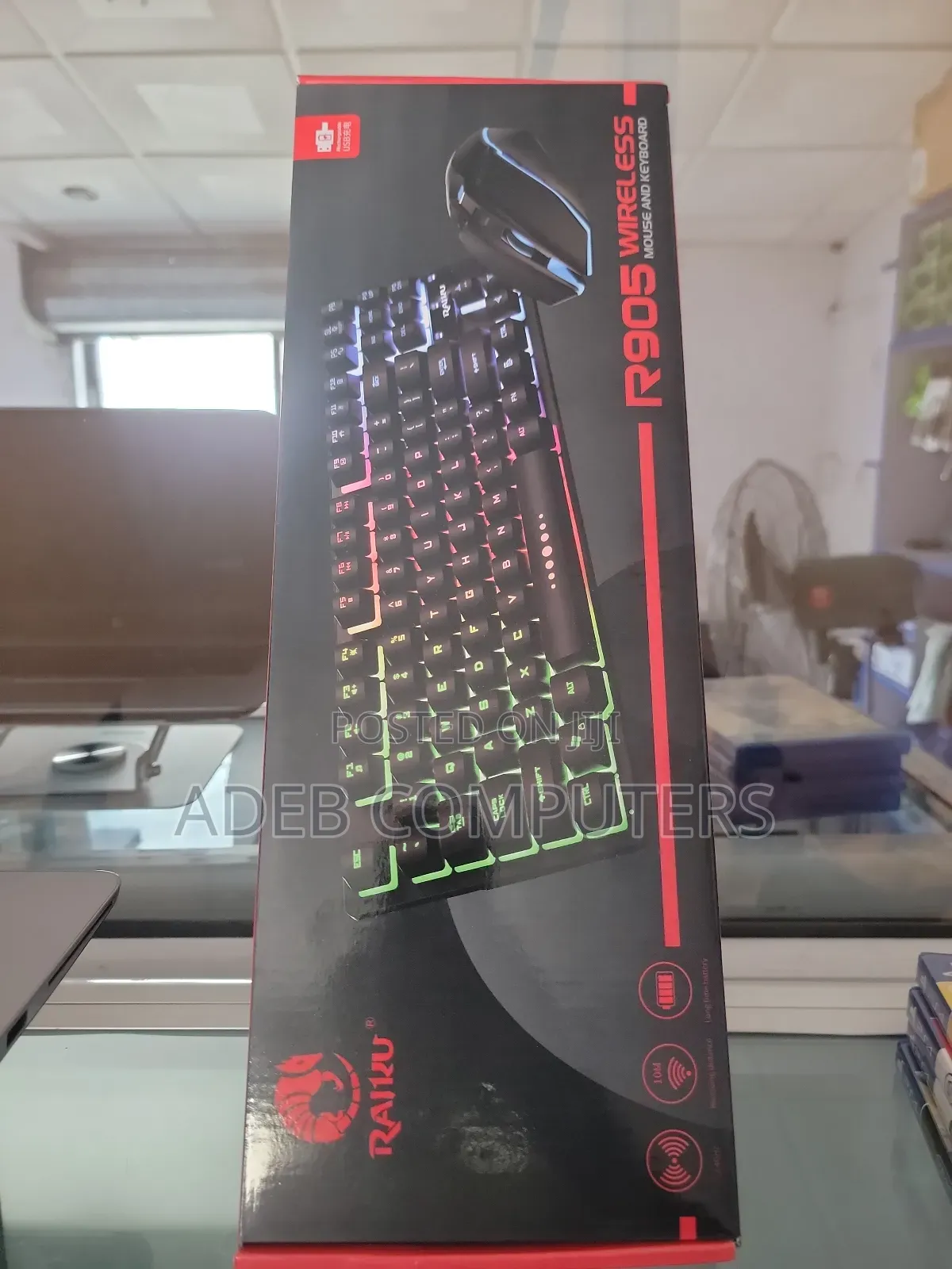 Wireless Keyboard Light and Mouse