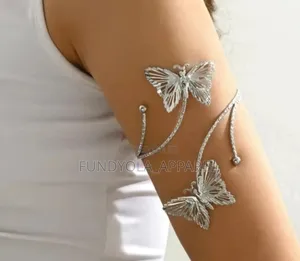 Silvery Beautiful Arm Bangle