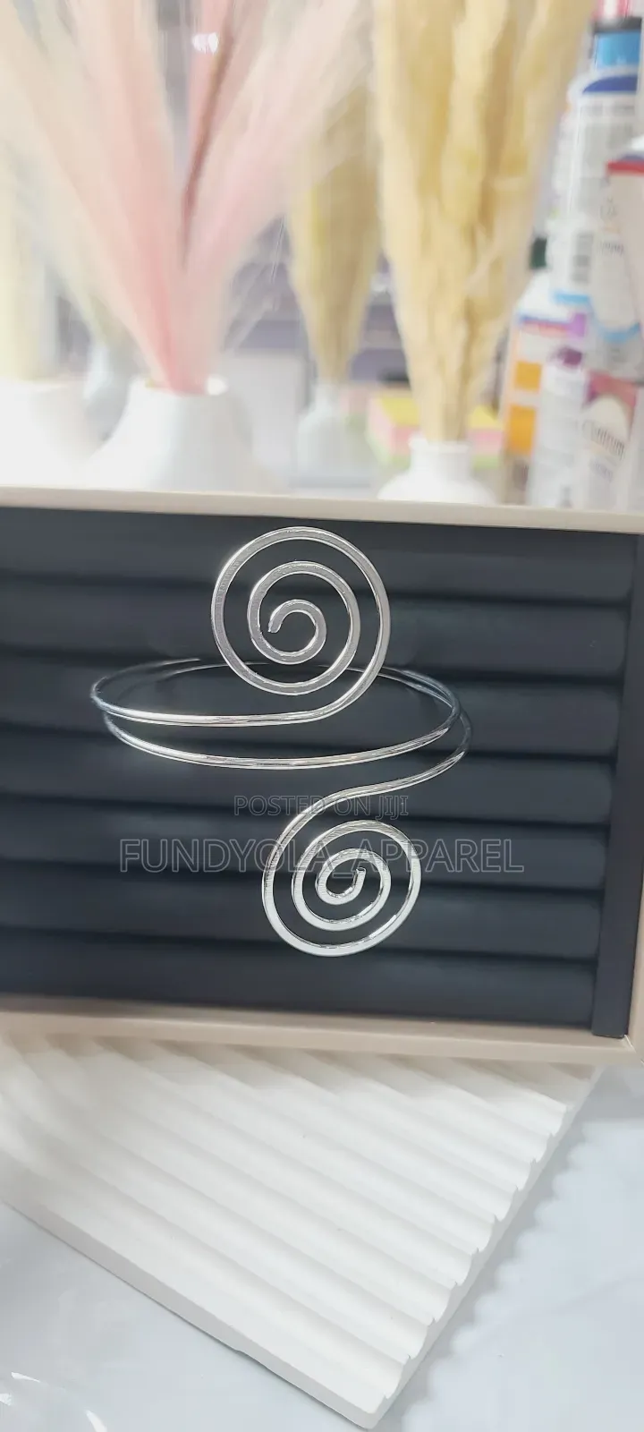 Silvery Beautiful Arm Bangle
