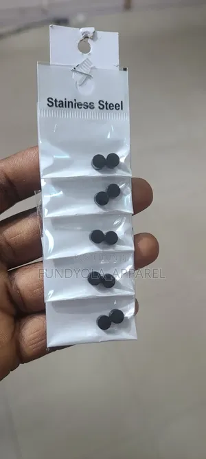 Black Stud Magnetic Earring