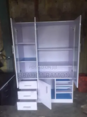 Wood/Glass Wardrobe