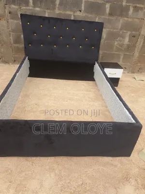Padded Bedframe With Bedside