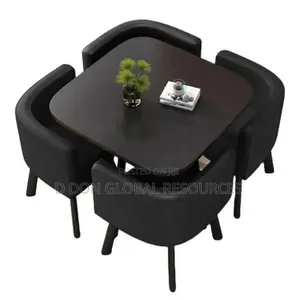 Black Dining Set by Four Seaters