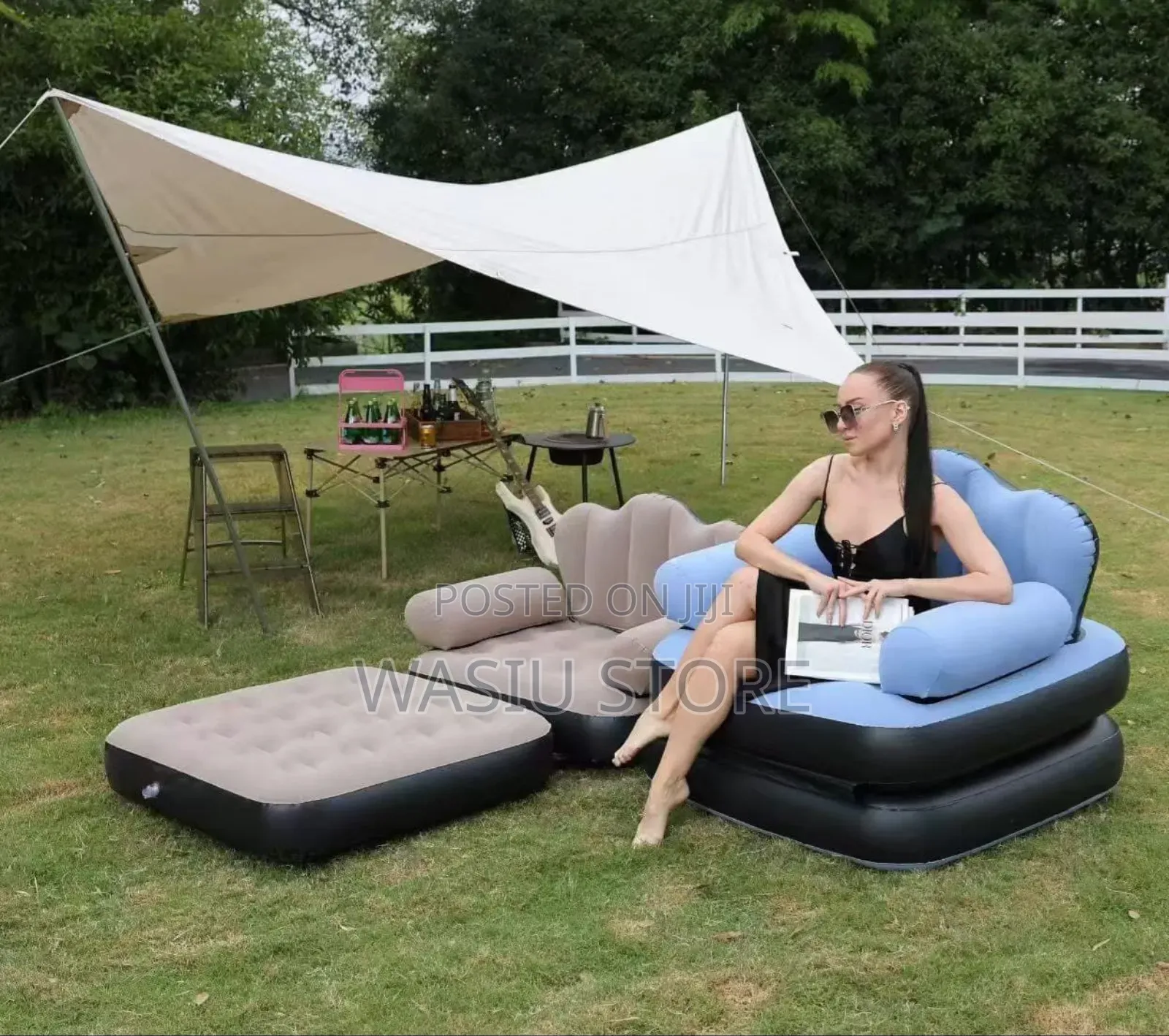 Sofa Chair and Bed With Pump