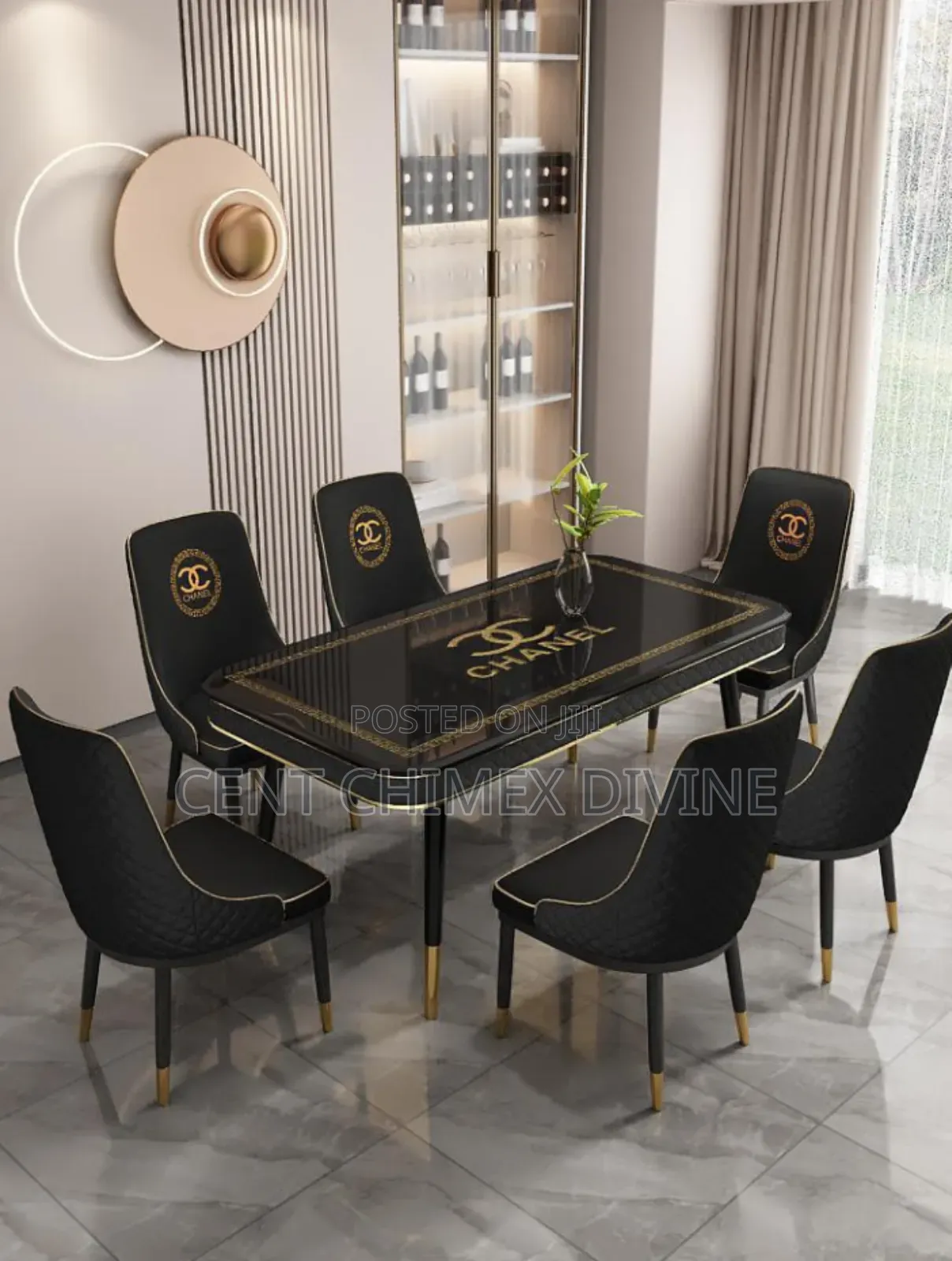 Channel Designer Dinning Table and Chairs