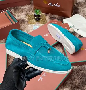 High Quality Loro Piano Luxury Designer Men Loafers Suede Shoe