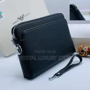 Giorgio Armani Quality Luxury Men Genuine Leather Purse