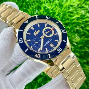 Lacoste Quality Luxury Men Chain Strap Water Resistant Wristwatch
