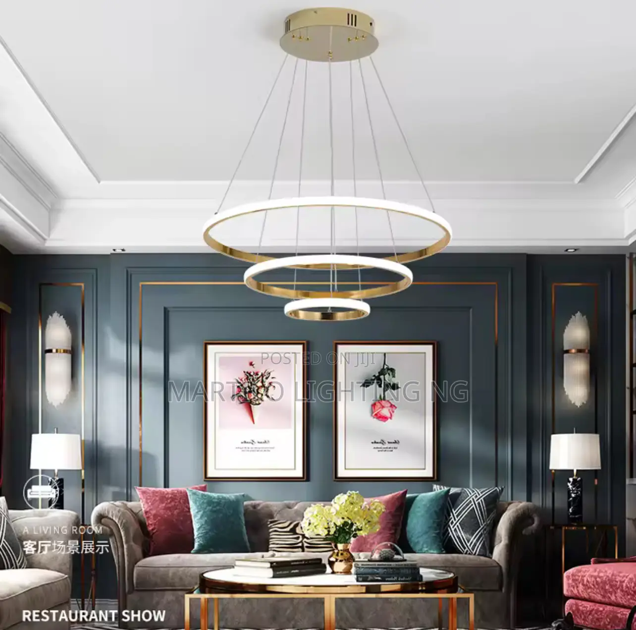 Modern Led Drop Light Adjustable Lu
