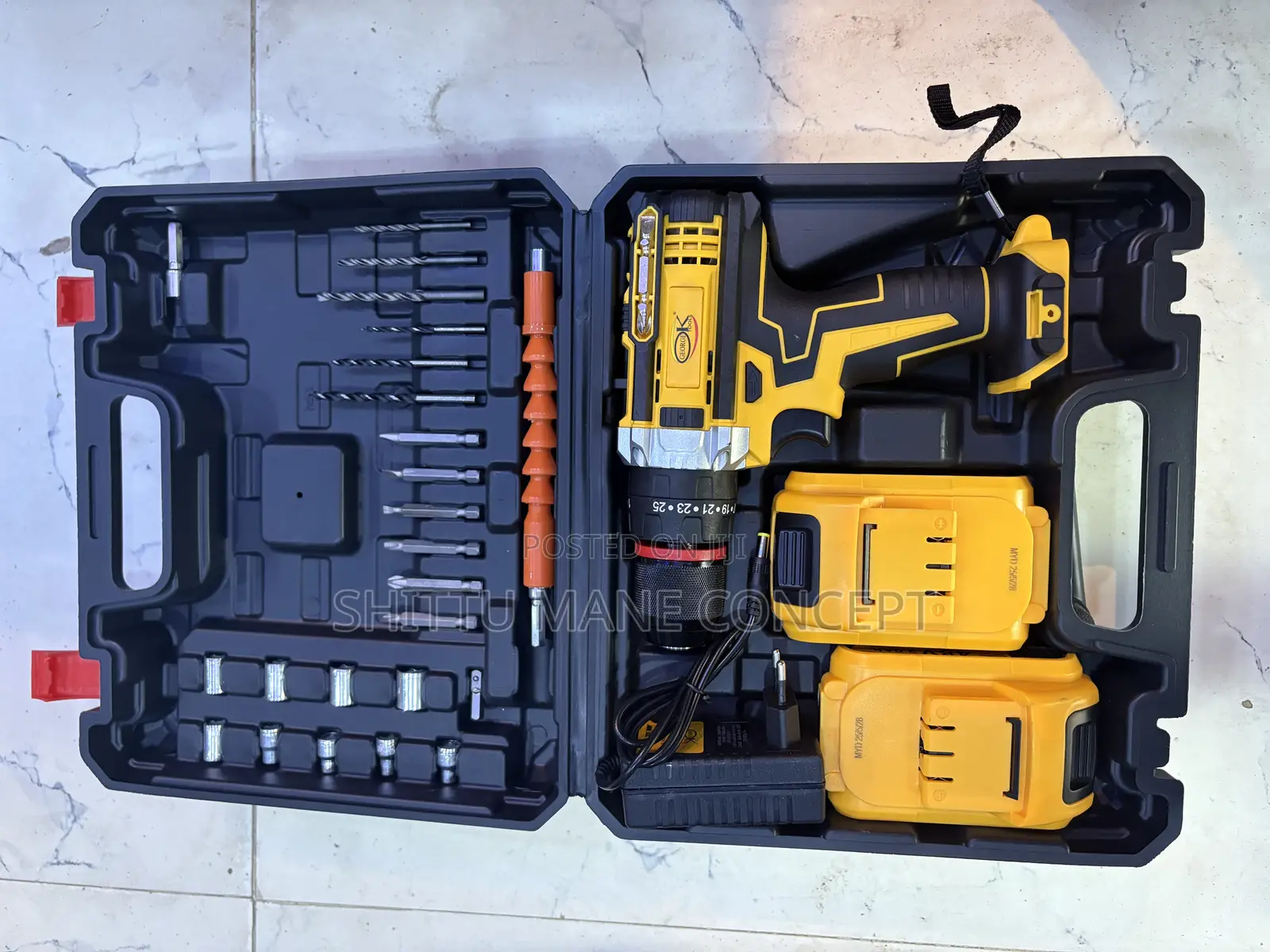 George Ok Cordless Drill Machine Kitted