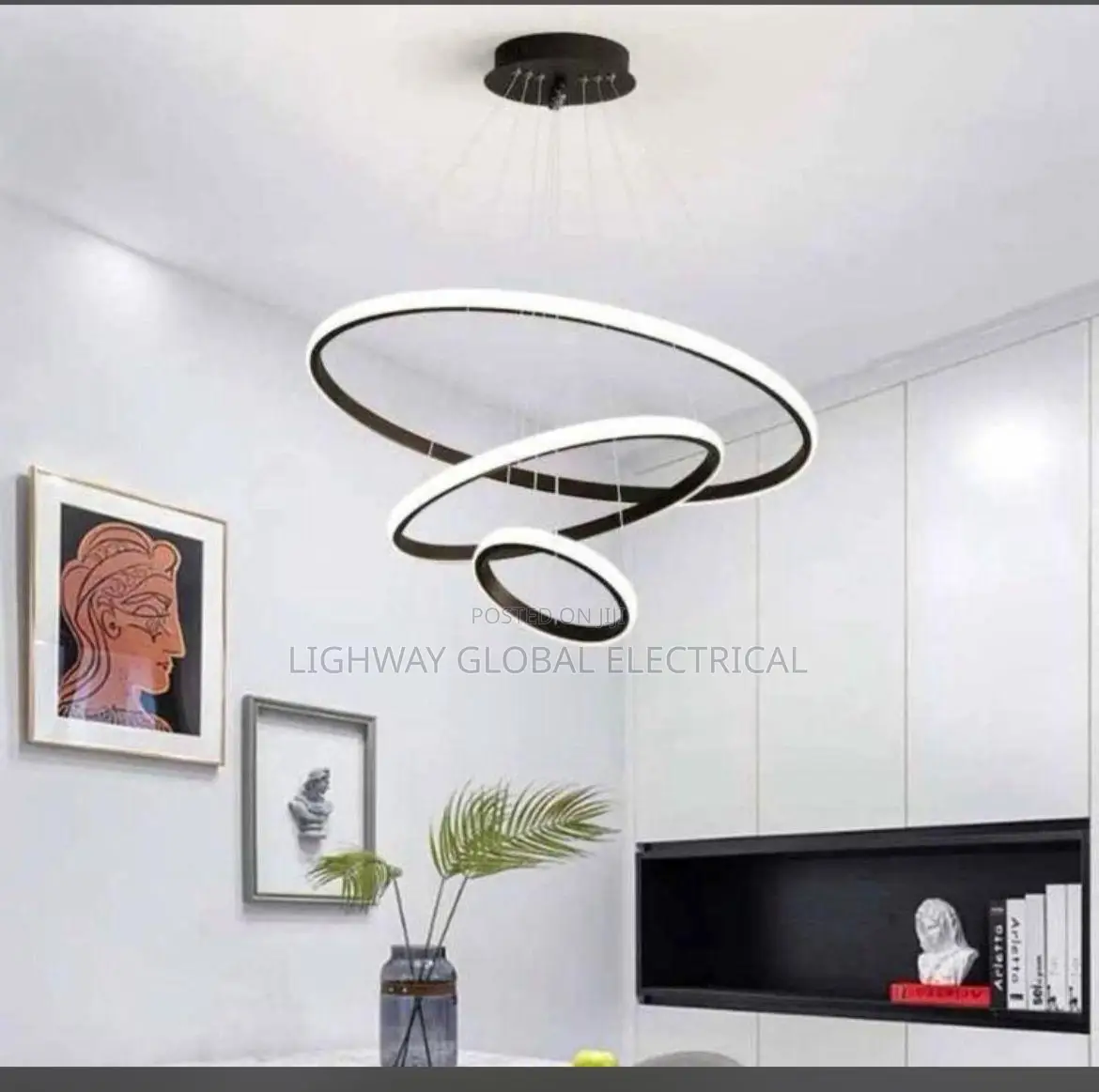 Three Ring Chandelier