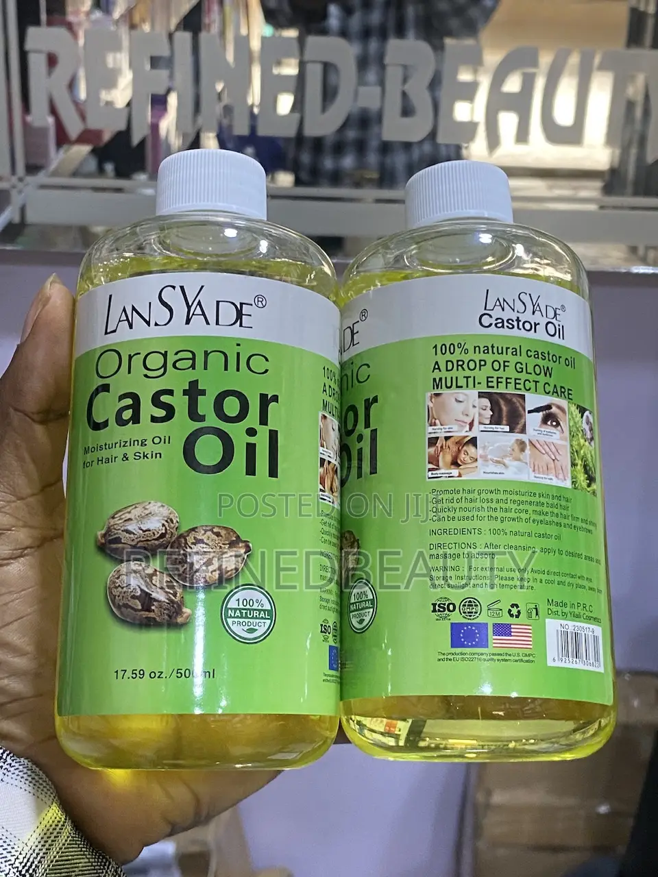Lansyade Organic Castor Oil
