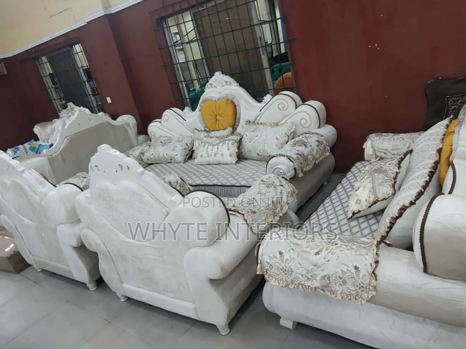 Off White Complete Set Turkish Chairs