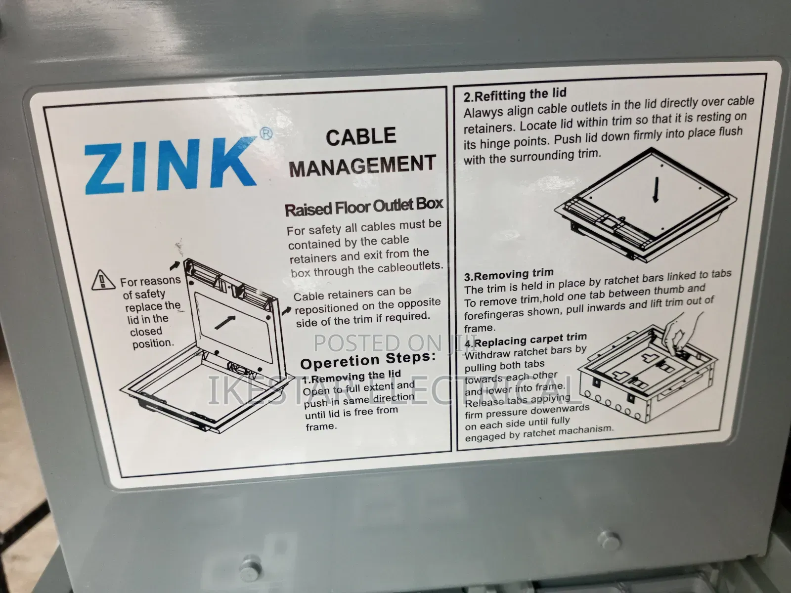 Floor Box Socket + Data