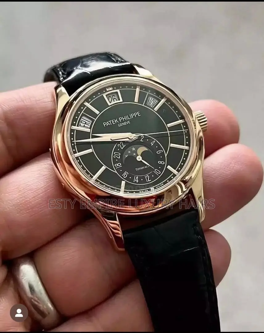 Automatic Engine Annual Calendar Patek Philippe Leather Strap