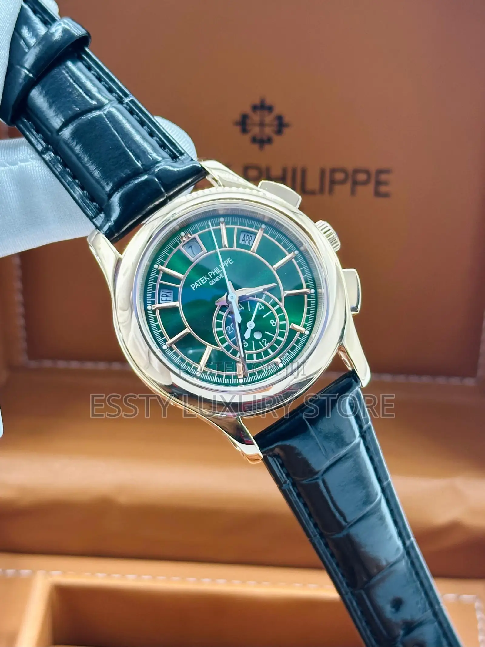 Automatic Engine Annual Calendar Patek Philippe Leather Strap