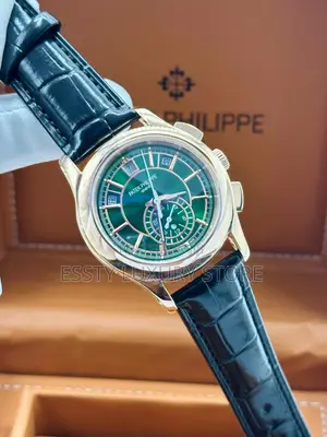 Automatic Engine Annual Calendar Patek Philippe Leather Strap