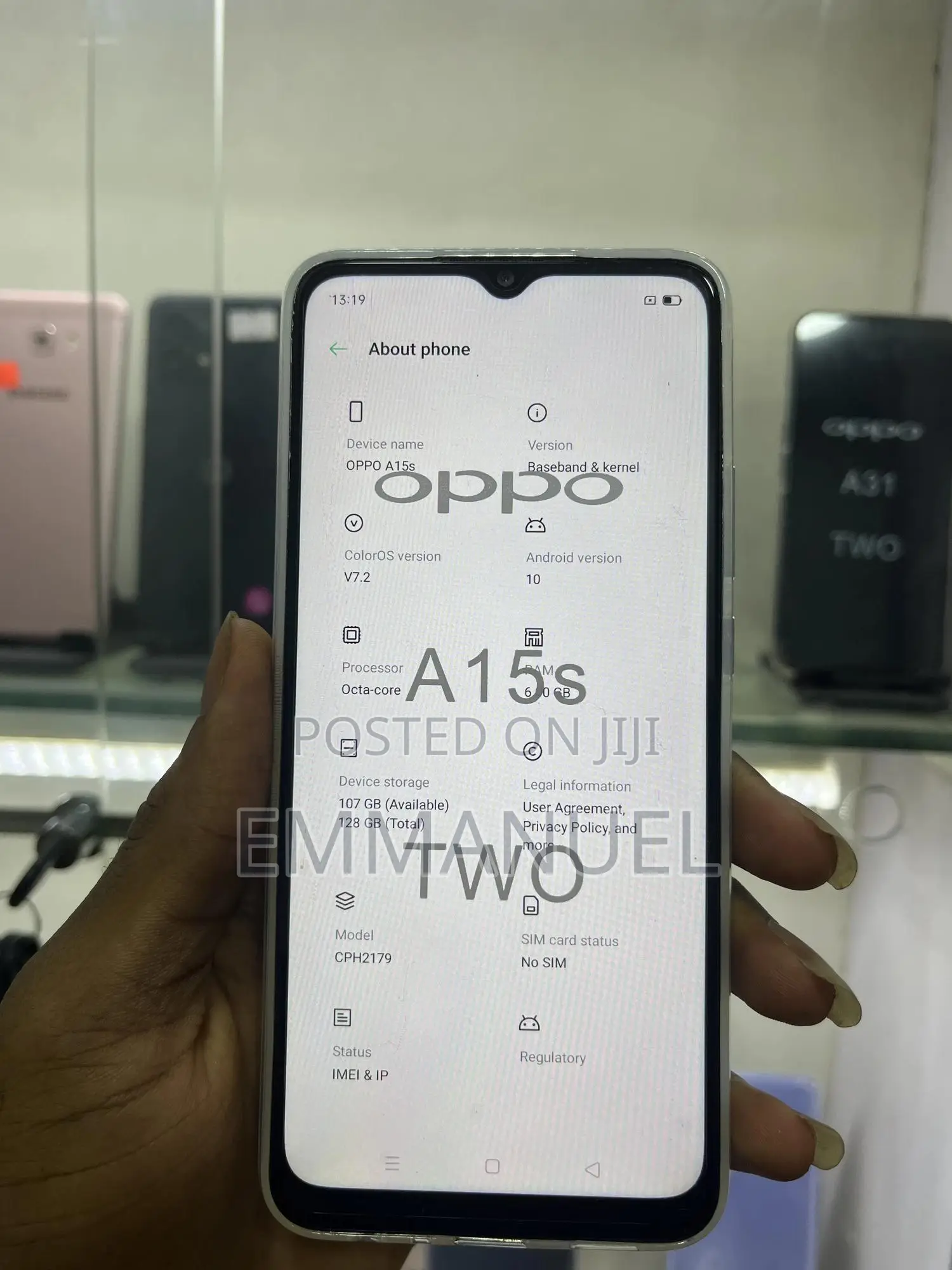 Oppo A15s 128 GB White