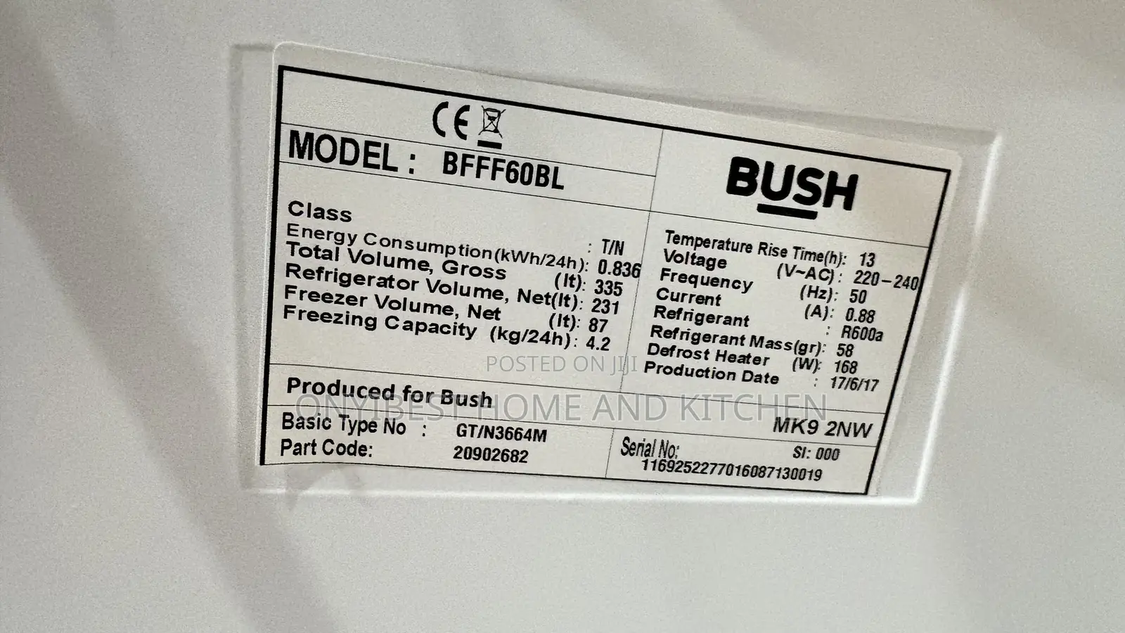 Bush 335liters
