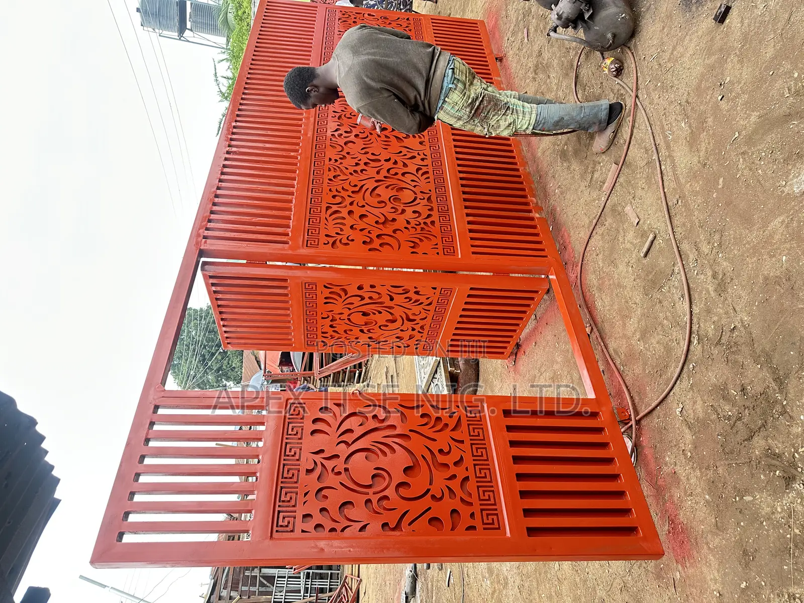 Lasercut Metal Gate