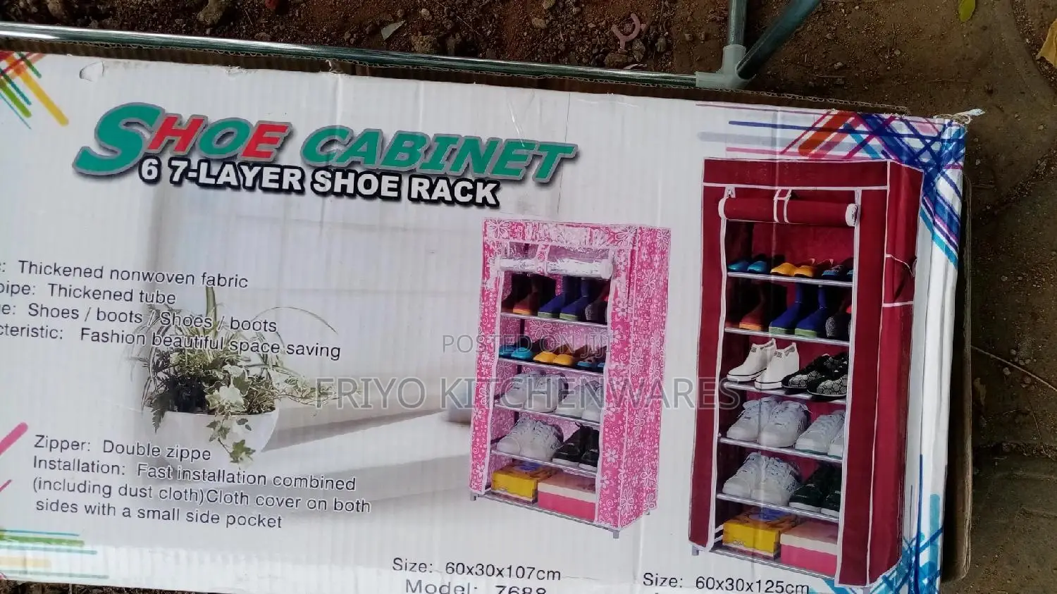 Shoe Rack With Cover