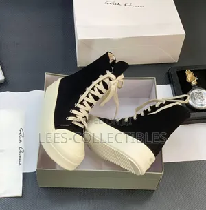 Original Black Rick Owens Unisex Sneakers
