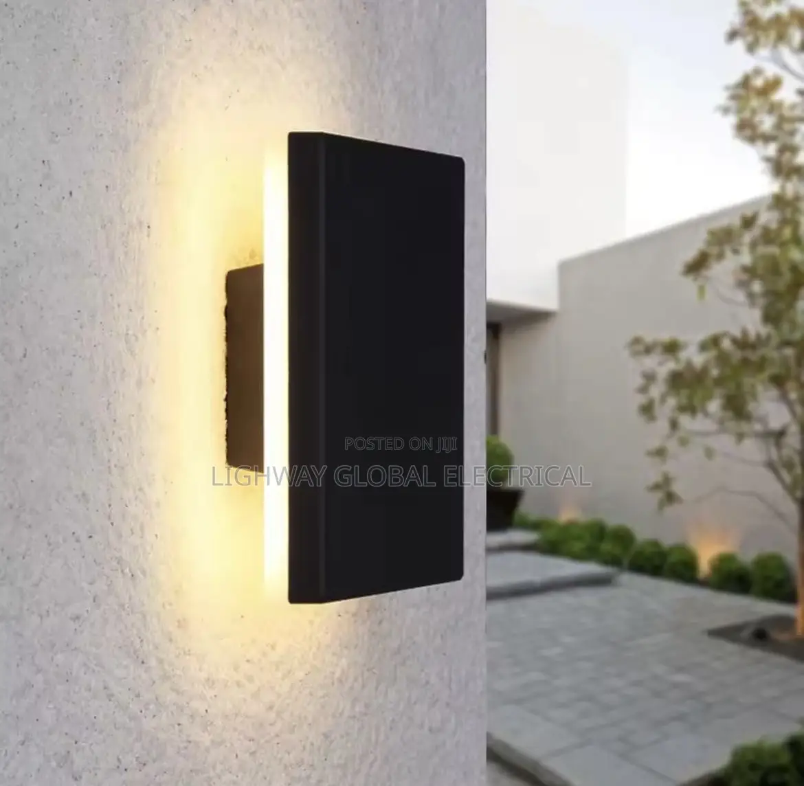 Square Cast Fence Light