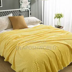 Yellow Velvet Nest Sofa Blanket