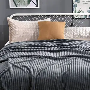 Grey Velvet Nest Sofa Blanket