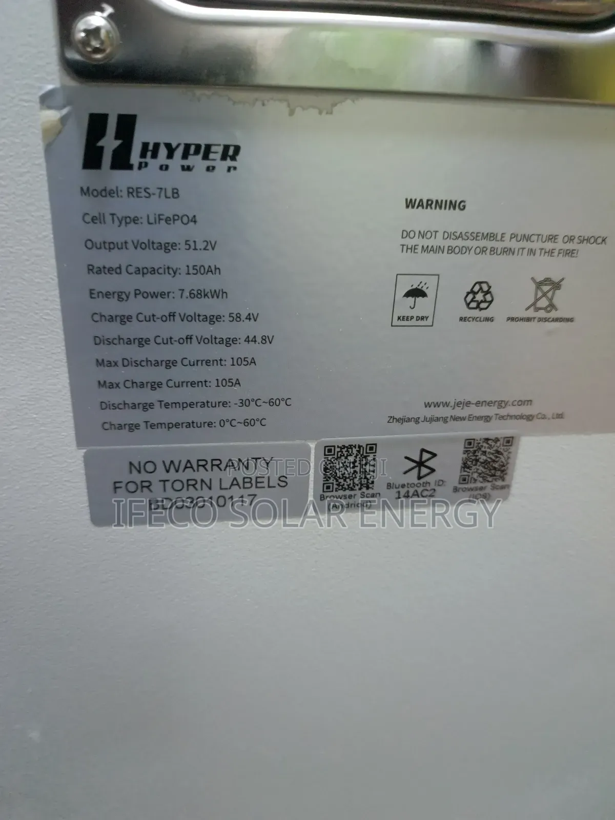 Hyper Power 7.68kwh 48v