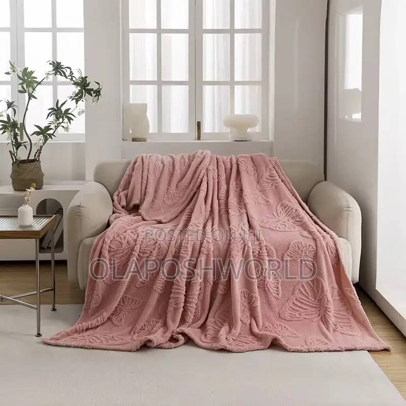 Romantic Pink Posh Drape Sofa Blanket