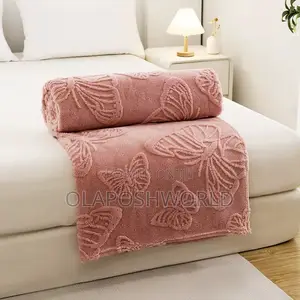 Romantic Pink Posh Drape Sofa Blanket